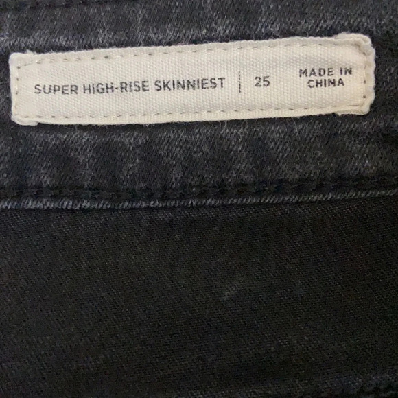 Pacsun Super High Rise Skinniest Acid Wash Black - Picture 7 of 11